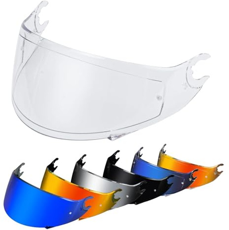 PSLER Visière de Casque pour D-Skwal D-Skwal 2 Spartan - Visière Teintée Casque de Moto Accessoires de Remplacement(Transparent)