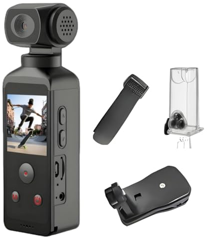 Caméscope d'action 4K Ultra HD étanche avec objectif 270°, caméra de moto de poche, cordon de microphone de 300 m