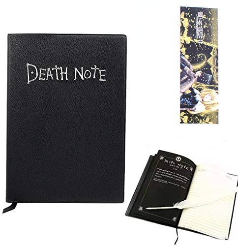Death Note-Notizbuch mit Federstift, Mode-Anime-Thema Death Note-Cosplay-Notizbuch, Kann als Tagebuch und Notizbuch verwendet werden…