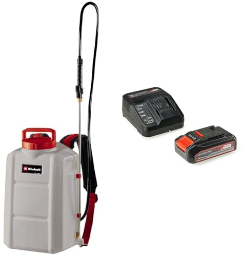 Einhell Akku-Drucksprühgerät GE-WS 18/150 Li Power X-Change (Lithium-Ionen, 15 l-Tank mit Skala, einstellbare Messingdüse, Edelstahl-Sprühlanze, inkl. 2,5 Ah Akku und Ladegerät)
