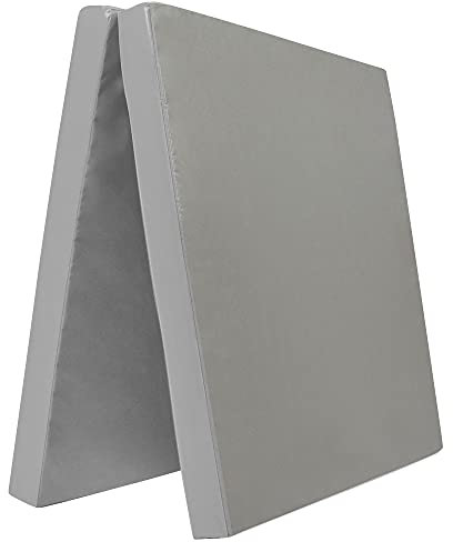 Klappbare Turnmatte - versch. Farben & Größen - RG: 22 kg/m³ (200 x 100 x 6 cm, Grau)