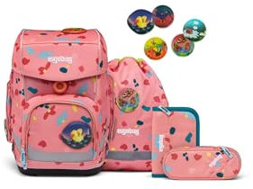 ergobag cubo Set ergonomischer Schulrucksack Klassisch 6-teilig 1. Klasse Grundschule