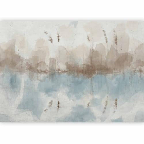 murando PREMIUM Papier peint Abstrait 400x280 cm Décoration Murale XXL Poster Tableaux Muraux Tapisserie Photo Trompe l'oeil Lac Nature Paysage comme peint b-A-0801-a-a