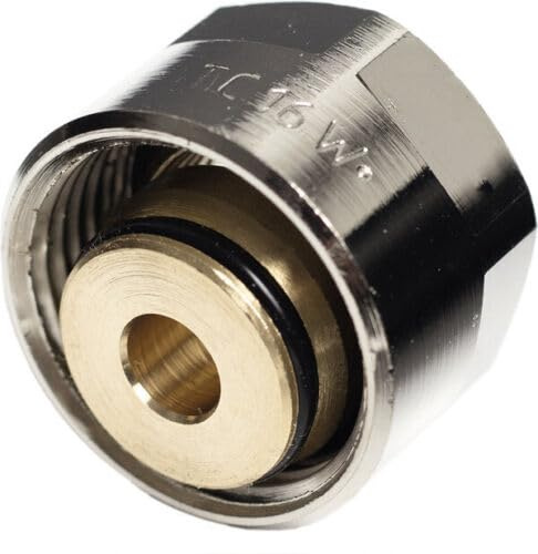 Tece 16/20/25/32 DVGW Messing Wandscheibe Winkel Kupplung T-Stuck (Klemmverschraubung für Mehrschichtverbundrohre mit Eurokonus Innengewinde 3/4, 16 x 3/4 Eurokonus (Nr.740116))