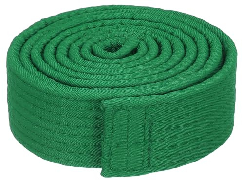 PATIKIL Taekwondo Colores Clasificación Cinturón 1.5 x5.2 Pies 1.6m, Poliéster Marciales Artes Judo Karate Cinturón para Entrenador Enseñanza Práctica, Verde