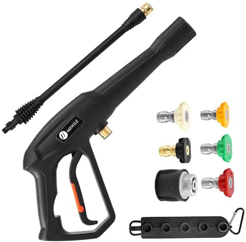 M MINGLE Pistola idropulitrice con bacchetta di prolunga di ricambio, compatibile con idropulitrice elettrica Karcher K2, K3, K4, K5, K6, K7, Ryobi, Greenworks, Powerstroke