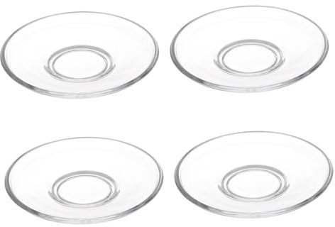 Ciieeo Decorative Glass Saucers Square Tea Plates Plates for Hotel Restaurant