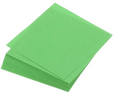 QUARKZMAN 100 Blatt Origami-Papier beidseitig grün 7,5 x 7,5 cm 70 g/m² quadratisches Faltblatt für Kunsthandwerk, Anfänger, Geschenkdekoration