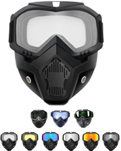 Fzysjve Special Mask for Welding and Cutting, Welding Helmet with Respirator, Large Viewing Welding Hood, Anti-Ultraviolet Radiation, Anti-Glare, Anti-Dust, Welding Hood,Welding Glasses(Transparent)