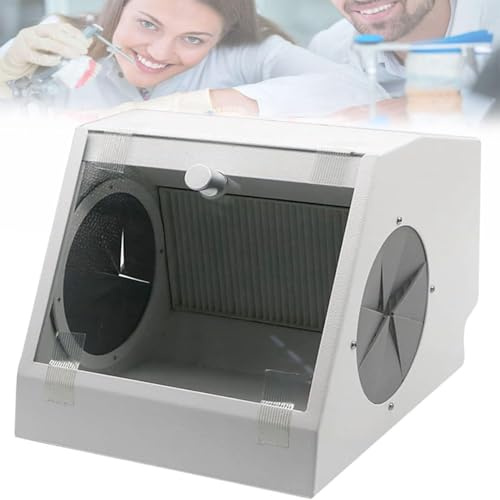 RayGenius BoîTe à PoussièRe De Laboratoire Dentaire avec Aspiration Et Filtration De L'Air pour Les OpéRations De Sablage, De Meulage Et De Gravure.
