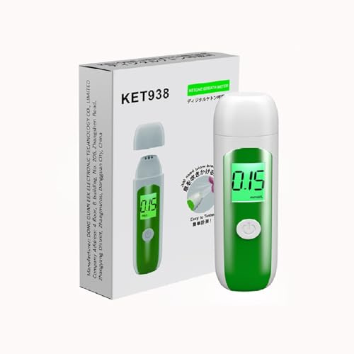 Ueecool Medidor De Aliento Cetona, Probador Digital Cetosis, Medición Precisa, Ayuda a Controlar Tu Peso Y Mool/l
