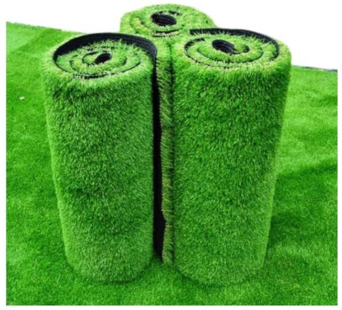 künstlicher Rasen für draußen Premium-Kunstrasen-Außenteppich, 0,78 Zoll Dick, Realistische Kunstrasen-Teppichmatte For Gartenterrasse, Tarrece, Spielplatz, Hinterhof, Balkondekorationen(5x6m(16.4*19.