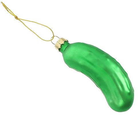 MAGICLULU Modische Weihnachtsgurken-baumschmuck Weihnachtsbaum- Weihnachtsgurken-Ornament Weihnachtsszenen-Layout-zubehör