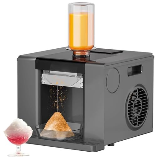 MáQuina Coreana Para Hacer Hielo Raspado Bingsu, MáQuina Para Hacer Helados Con Copos De Nieve Y Pantalla TáCtil, 60Kg/24H, De Limpieza AutomáTica Para Uso Comercial Y DoméStico.,Black
