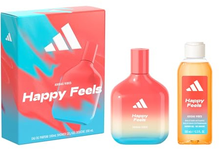 adidas, Presentask Vibes Happy Feels, Eau de Parfum 100 ml och duschskum 100 ml