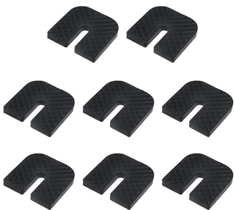 MY MIRONEY 8PCS U-shaped Rubber Anti-Vibration Isolator Pads, Air Conditioner Shock Pads for Air Compressor, Air Conditioner Unit, HVAC, Treadmill