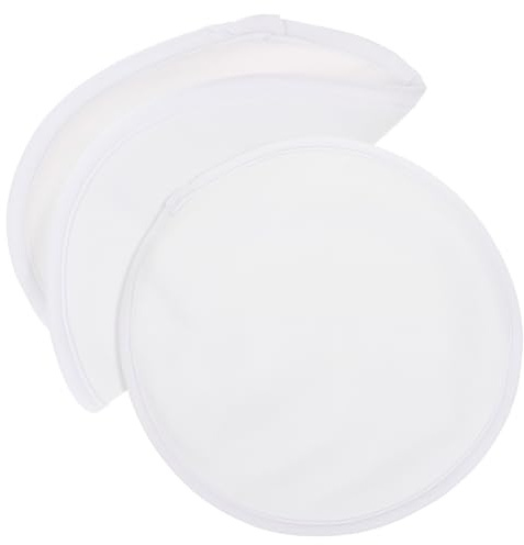 DECOMELODY Impacco Olio di Ricino Accessorio Confortevole Riutilizzabile Confezione 2 Pezzi Morbido Bianco per Seno per Riposo Notturno