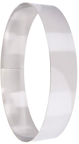 ZEPFJHE Anelli per torte in acciaio inox antiaderenti anelli da dessert stampo rotondo decorazione dessert strumento di cottura durevole mousse cottura