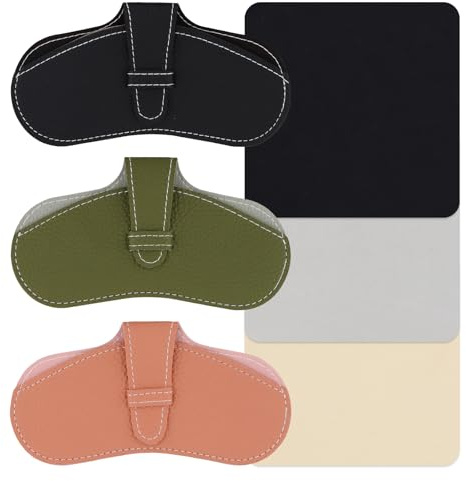 Culinavog 3 Pezzi Custodia Occhiali da Sole, Borsa per Occhiali Morbida, Pelle Custodia Portatile In Pelle Pu Da Sole, Borsa Protettiva Compatibile Con la Maggior Parte Degli