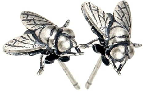 MAJORMENCH Boucles D’oreilles Puces Femmes Motif Mouche Punk Métal Léger Mode Fête Élégance Bijoux Décoratifs Pour Usage Quotidien Et Occasions Spéciales