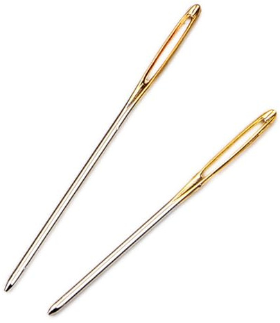 2 Pack Darning Needles for Wool, Large-Eye Blunt Needles, Sewing Needle,195 mm Extra-Long Steel Yarn Darning Knitter for Hand Crochet, for Tapestry Darnings or DIY Crafting