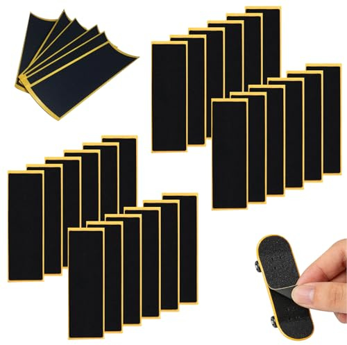 Wvbzf 30PCS Foam Grip Tape Fingerboard, Skateboard Grip Tape Replacement, Fingerboard Foam Grip Tape for Board Control, Tech Deck Foam Grip Tape Accessories