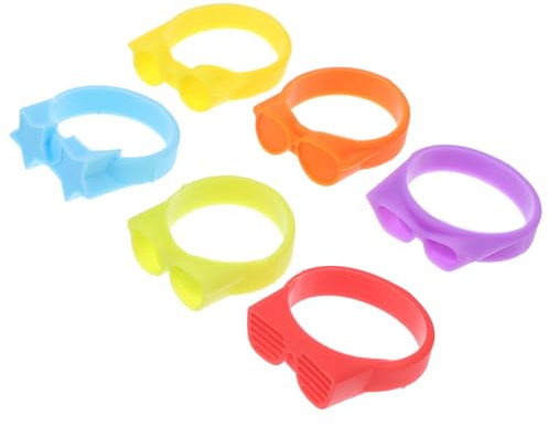 Artibetter Marcatori per Bicchieri di Vino Riutilizzabili 6 Pezzi in Silicone Design Unico e Chic Resistenti per Feste e Diverse Occasioni