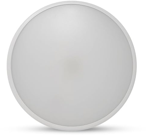 22W LED Bulkhead Light - Ultra Slim Indoor Outdoor IP65 Waterproof Microwave Motion Sensor Detector with Dim Mode Function (Cool White 4000K)