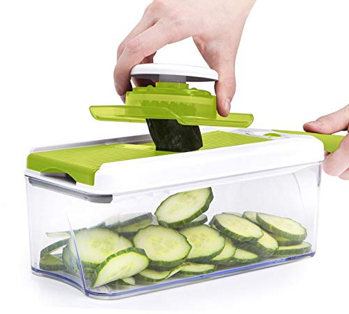 Mandoline Ajustable 4en1 Inox Slicy_express Cookart