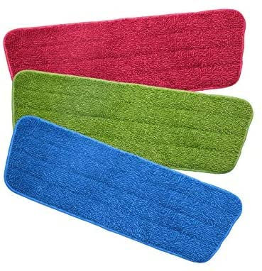 LATRAT 3 stück Mop Reinigung Pads,Mikrofaser Spray Mopp Ersatz Pads, Spray Mop Mikrofaser Pads Mop Microfaser Wischmop Bezug Ersatz-Pad für Wischmopp Nachfüll-Mop