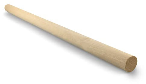 Netuno 1 x Makramee Holzstab 50 cm Ø 25 mm Rundholzstab aus Holz zum Basteln DIY Dekoration Boho Home Decor Bastelhölzer Stöcke Makramee Zubehör