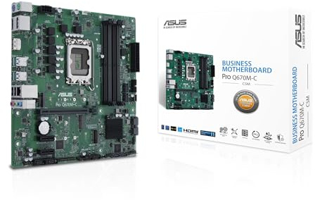 ASUS PRO Q670M-C-CSM - Corporate Stable Model, Intel Q670, 1700, Micro ATX, 4 DDR5, HDMI, 2 DP, GB LAN, PCIe4, 2x M.2