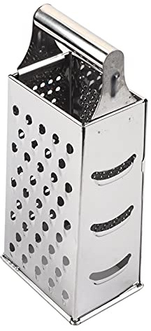 Caja Ralladora Multifuncional, Rallador de Caja de Mano, Cebolla, Comida, Picadora de Verduras, Rallador de Tomate y Patata, Ralladores de Mano de Cocina de 4 Lados de Acero