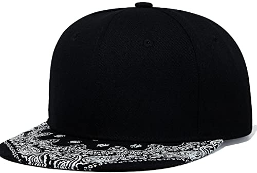 Casquette Snapback personnalisée pour homme - Designez votre propre logo et texte brodé - Visière à bord plat - Casquette de baseball classique réglable, M-3XL