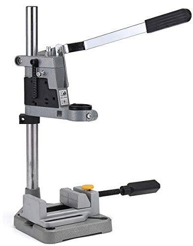 Support de forage plongeant avec pince pour colonne + étau pour perceuse