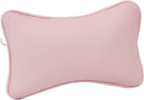 BLuVLy Luxuriöses Badewannenkissen mit Saugnäpfen - Komfortables Badeerlebnis, perfekt für Whirlpool-Wannen - stilvolles rosa Kissen (Beruhigende Farbe)