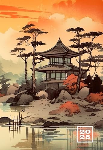 2025: A6 Wochentaschenkalender | 1 Woche auf 2 Seiten Terminplaner | Buchkalender im Mini Format | Weekly Planner Kalender | Jahresplaner Kalenderbuch ... | Agenda Planer Klein & Kompakt | Japan