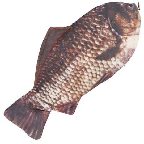 FERCAISH Neuheit Fisch Federbeutel, Geformt Federmäppchen, Geldbörse, Lustige Federmäppchen Mit Gepolstertem Dickschaum für Schule Klassenzimmer
