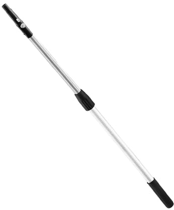 MQZHUK Extendable Window Cleaning Pole, 2.4m / 94.4in Durable Shower Squeegees Aluminium Telescopic Pole Washing Set Equipment for Indoor & Outdoor Bathroom Kitchen Home Yellow White