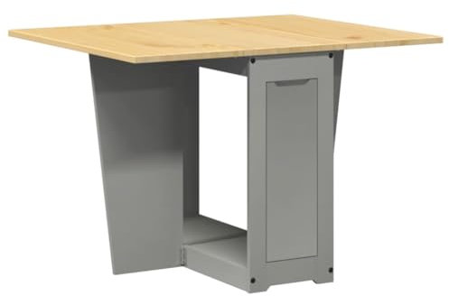 Tavolo Snack Cucina Tavoli Da Pranzo Tavolino Da Salotto Moderno Tavolo Salvaspazio - Tavolo da Pranzo Corona Grigio in Legno Massello di Pino per Sala Da Pranzo Cucina Giardino Esterno