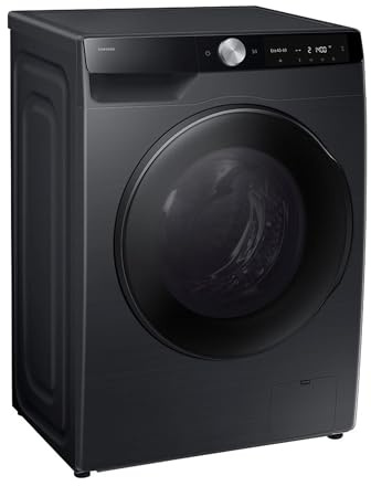 Samsung WD6100D SLIM AI Waschtrockner WD90DG6G94BBU2, 9+5 kg, Extra sparsam, EEK: E/A (-10%), Nur 48 cm tief, Waschmaschine + Trockner in einem, AI Wash, Ecobubble, SmartThings, SuperSpeed, Schwarz