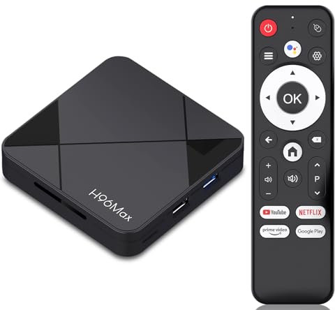 LEFFOT Android 14 TV Box 2025, RK3518 4K Ultra HD Streaming Device for TV, 2GB RAM 16GB ROM, Smart TV Box with Voice Control, 2.4G & 5G WiFi 6, USB 3.0, BT 5.4, HDR10, RK3518 Quad Core A53