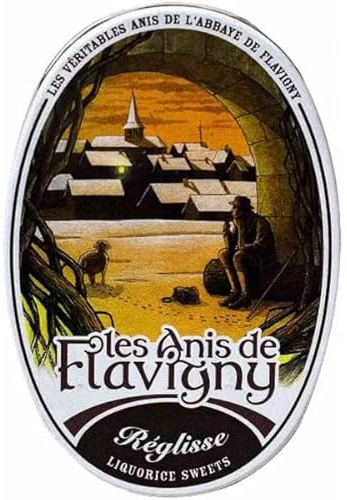 Anis von Flavigny - Echte Anis Bonbons in ovaler Dose 50g - Süssholz | Tradition & Bastelspaß