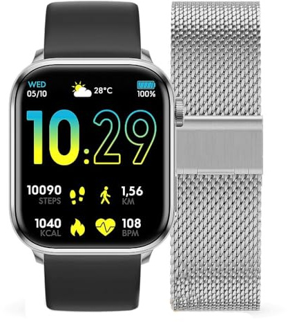 Ice Smart 2.0 - SR - 2bands - BK+SR Milanese - 1.96 AMOLED