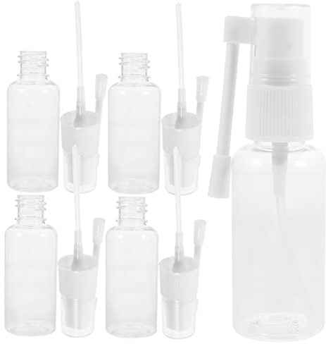 Beatifufu Flaconi Spray Nasali da Viaggio 30ml Pet 5 Pezzi Erogatore Rotante per Spray Nasale per Back To School Party e Uso Esterno