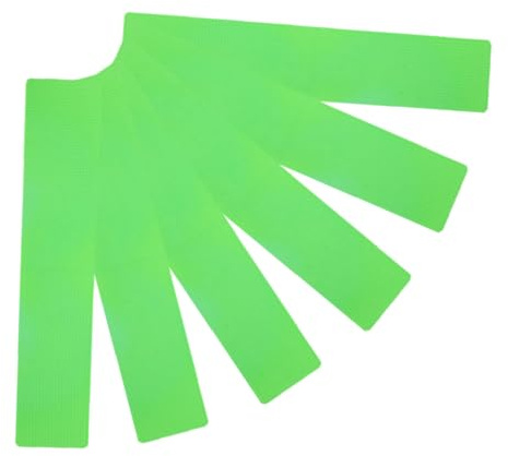 UPKOCH Grüne Spielfeldmarkierung für Training, 6 Stück, PVC, Rechteckig | Leicht zu Verlegen, für Basketball und Volleyballplatz, Kinder, Outdoor Training