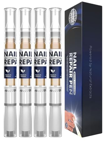 Lápiz de reparación de uñas - Lápiz de cuidado más fuerte para uñas encarnadas 4 piezas - Solución portátil para mujeres hombres en casa Viaje Diario después de la manicura