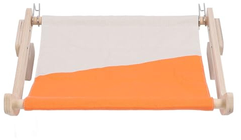 Cat Window Perch Wooden Hanging Bed, Sturdy Cat Hammock with Comfortable Cushion, Space Saving Window Seat for Cats, All Season Pet Sleeping Shelf for Windowsill and Balcony