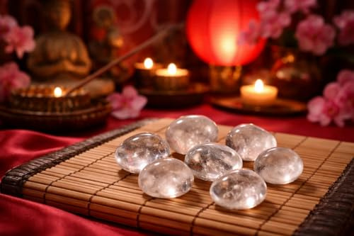 Marblechic Cristal de roca natural - Stock Especial 7 Piedras Cristal Terapia