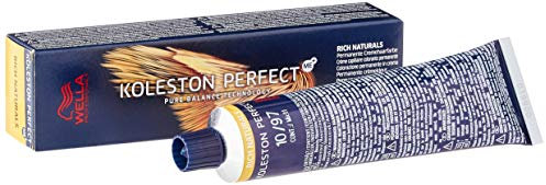 Wella Professionals Koleston Perfect Rich Naturals - Permanente Haarfarbe - Professionelle Coloration mit bis zu 100% Grauabdeckung & Me+ Farbtechnologie – 10/97 HellLichtblond Cendré‑Braun, 60ml